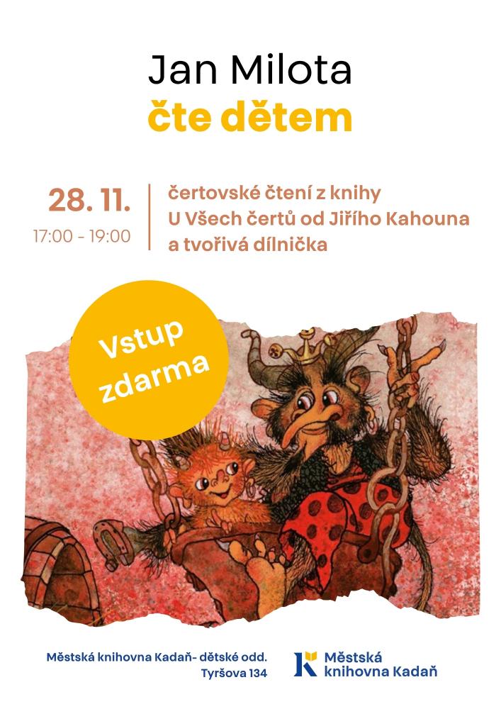 Jan Milota čte dětem